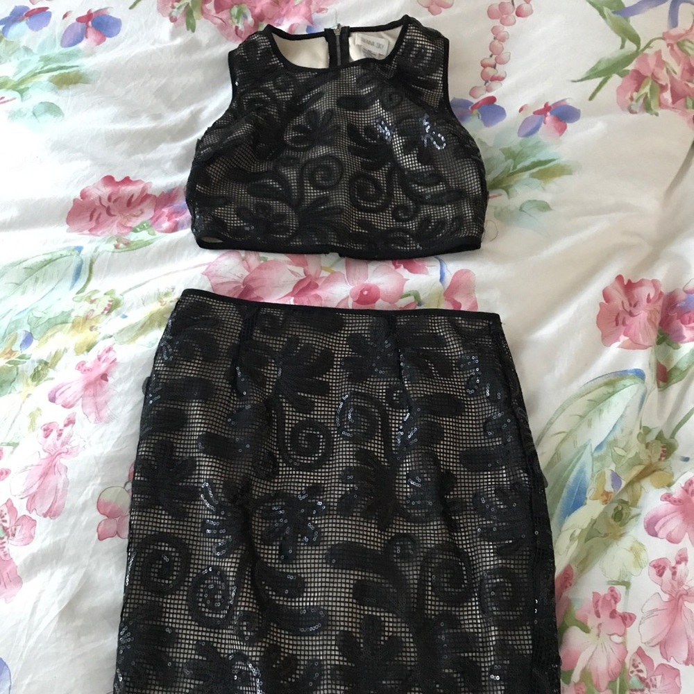 Two piece crop & skirt